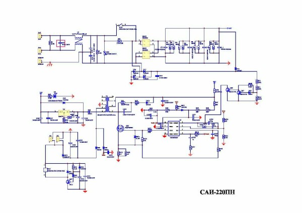 Schéma de la machine à souder inverter Resant SAI 220PN
