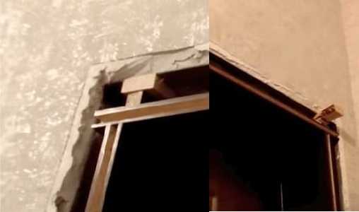 Après avoir installé toutes les parties de la pente en MDF, placez des cales en haut