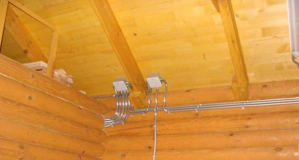 La pose du câble dans un tuyau en métal ondulé est beaucoup plus pratique et nécessite moins de coûts
