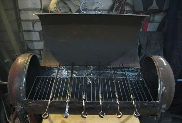 Barbecue à partir d'une bouteille de gaz