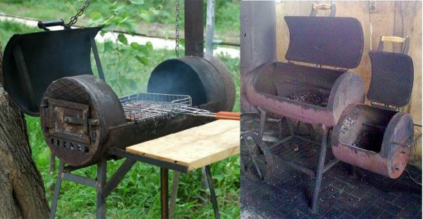 Braseros à partir d'un tuyau - la fabrication nécessitera un peu plus de temps: vous devez souder les côtés