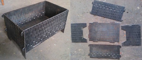 Brasero en métal sans soudure - c'est possible