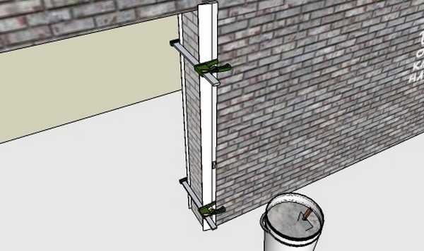Pour plâtrer une porte, deux guides sont nécessaires, qui sont installés des deux côtés