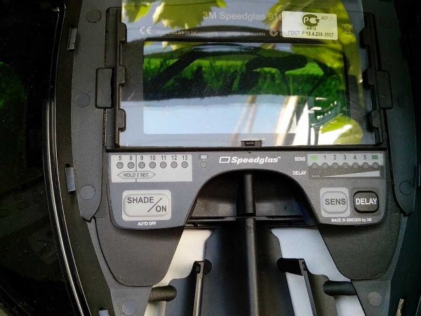 Réglages du masque de soudage caméléon SpeedGlass