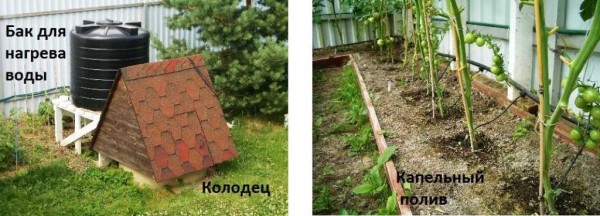 Le système d'irrigation goutte à goutte peut être organisé lors de la pose du système d'alimentation en eau dans le pays de vos propres mains