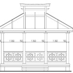 Façade principale sans toit