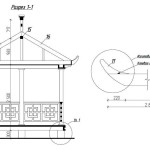 Coupe transversale d'une tonnelle en bois. Sur la photo de droite - comment faire les extrémités surélevées du toit