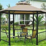 Gazebo ouvert hexagonal en fer