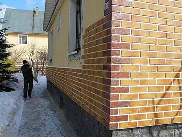 Une autre option pour les panneaux thermiques - avec des carreaux de clinker