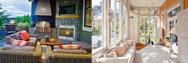 C'est aussi un style provençal. Et ainsi, aussi, vous pouvez décorer votre véranda