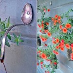 Vous ne savez pas sur quels crochets accrocher vos pots de fleurs? Essayez de vieilles cuillères ou fourchettes