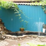 Ils ont également mis une petite fontaine