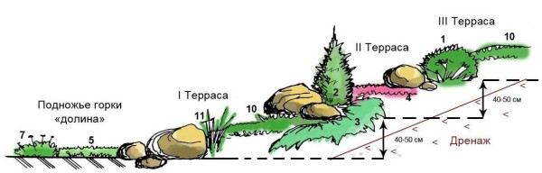 Le toboggan semble le plus harmonieux sur une zone avec une pente