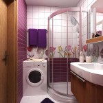 Parfois, il est même possible de mettre une machine à laver dans une petite salle de bain.