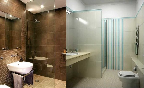 Une cloison en verre est un moyen de mettre en valeur une zone sans rendre une petite salle de bain encore plus petite