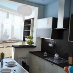 Si vous ajoutez un balcon à la cuisine-salon, vous pouvez également organiser une salle à manger
