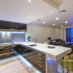 Sur la photo, un studio de cuisine, un design d'intérieur dans le style du minimalisme