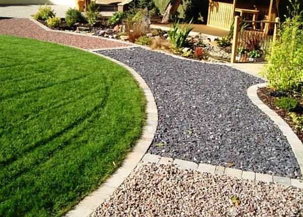 Un exemple de piste de gravier