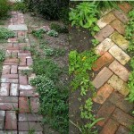 De très beaux chemins en vieilles briques. Et si le remplissage se fait sur les côtés et dans les coutures, il y aura de la beauté en général