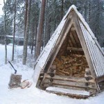 Design inhabituel - bois de chauffage finlandais