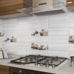Carrelage blanc dilué avec un motif