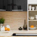 Option pour décorer le mur de travail dans la cuisine avec des plaques MDF
