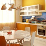 Paysage transféré sur un tablier de cuisine