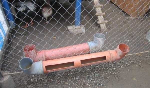 La deuxième version de l'abreuvoir à poulet en tuyau PVC