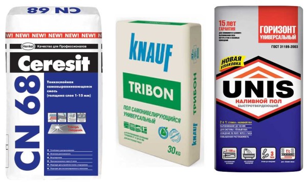 Produits de nivellement de finition
