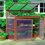 Fabriquez une telle armoire à effet de serre à partir de lattes de bois et cousez-la avec du polycarbonate