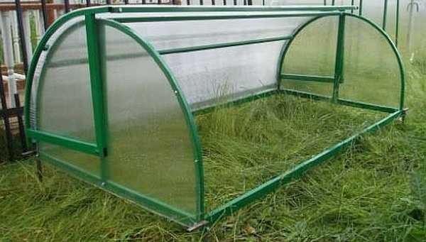 Une telle boîte à pain de serre peut être soudée de vos propres mains à partir d'un tuyau profilé