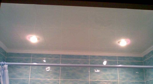Plafond en panneaux plastiques sans soudure