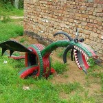 Dragon de pneu - les enfants vont adorer