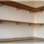 Étagère murale d'angle pour livres. Monté sur pélicans))