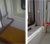 Réglage de la charnière inférieure d'une fenêtre ou d'une porte en plastique