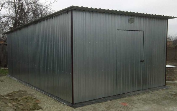 Hangar prêt à l'emploi à faire soi-même en métal (carton ondulé)