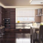 Nuances plus sombres et plus claires - l'intérieur est plus agressif, mais délibérément choisi pour la salle à manger