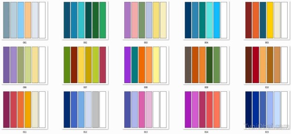 Tableau des couleurs compatibles