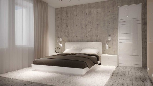 Minimalisme dans la conception de la chambre