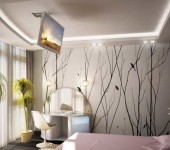 Chambre à coucher - les graphismes sont présents, mais dans une interprétation complètement différente