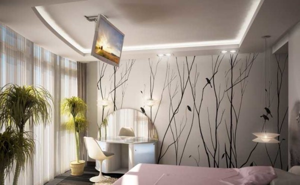 Chambre à coucher - les graphismes sont présents, mais dans une interprétation complètement différente