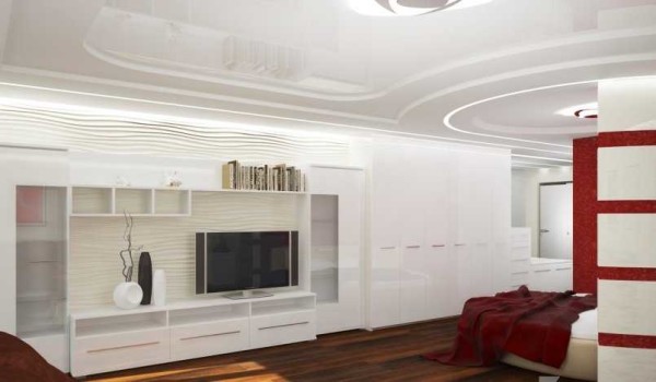 TV dans une diapositive moderne