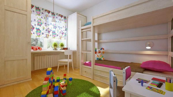 Décoration chambre d'enfant - laconique et fonctionnelle