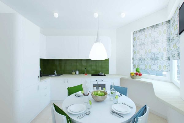 Cuisine dans un appartement de deux pièces