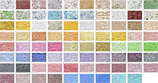 variété de couleurs de papier peint liquide