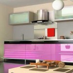 Une autre option pour un ensemble de cuisine en aggloméré avec garniture en plastique