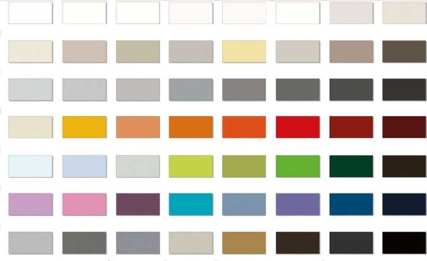 La combinaison de couleurs à l'intérieur (vertical et horizontal)