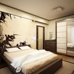 Chambre de style japonais - il est naturel de voir du bambou sur le mur
