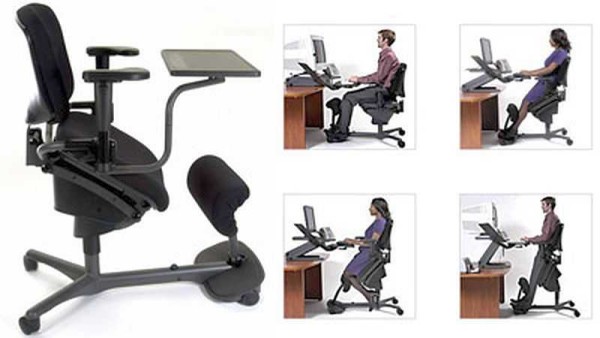Chaise de genou avec de nombreux réglages individuels