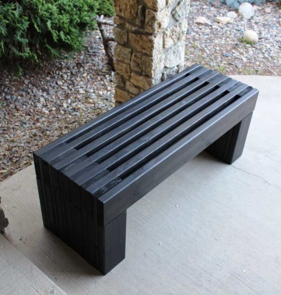 Banc dans un style moderne